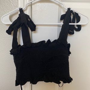 Skies Are Blue Black Woman’s Crop top